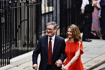 England, London, Westminster,  Keir Starmer entering 10 Downing Street as the new Labour Prime Minister 5th July 2024.