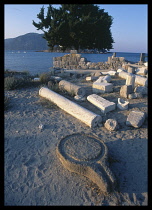 Greece, Dodecanese, Kos, Kamari,  Fifth century ruins.