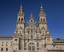Spain, Galicia, Santiago de Compostela, the Cathedral of Santiago de Compostela.