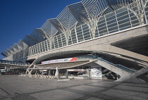 Portugal, Lisbon, Oriente Railway Station one of the main Portuguese intermodal transport hubs designed by Spanish architect Santiago Calatrava in 1995 and inaugurated on 19th May 1998 as part of the...