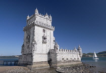 Portugal, Lisbon, Belem Tower, 16th-century fortification that served as a point of embarkation and disembarkation for Portuguese explorers and as a ceremonial gateway to Lisbon, the tower symbolizes...