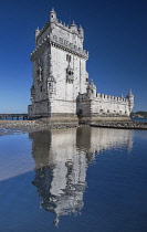 Portugal, Lisbon, Belem Tower, 16th-century fortification that served as a point of embarkation and disembarkation for Portuguese explorers and as a ceremonial gateway to Lisbon, the tower symbolizes...