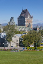 Canada, Quebec Province, Quebec City, Chateau Frontenac in Vieux Quebec, Old Quebec City Upper Town,