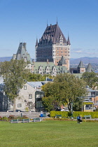 Canada, Quebec Province, Quebec City, Chateau Frontenac in Vieux Quebec, Old Quebec City Upper Town,