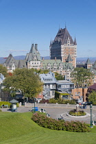 Canada, Quebec Province, Quebec City, Chateau Frontenac in Vieux Quebec, Old Quebec City Upper Town,