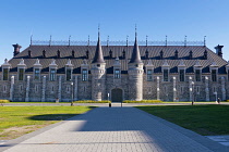 Canada, Quebec Province, Quebec City, Old Quebec or Vieux Quebec. The Armoury, which was the home of the Voltigeurs de Quebec, a reserve infantry unit.