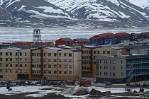 Norway, Svalbard, Longyearbyen, New student accommodation for the University Centre Svalbard.