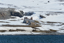Norway, Svalbard, Blomstrandhalvoya. Ny-London abandoned marble quary settlement.