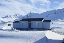 Norway, Svalbard, Ny-Alesund, Preserved Telegraph Office (1916) used until 1962.