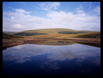 Wales, Central Wales, Elan Valley, North view over Craig-yr-Allt, Goch Res