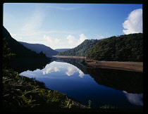 Wales, Central Wales, Elan Valley, North view over Craig-yr-Allt, Goch Res