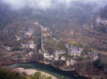 France, Lozere, Tarngorge, Village of Castelbour.