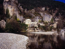 France, Lozere, Tarngorge, Village of Castelbour.