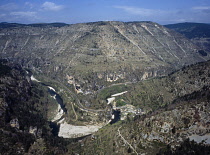 France, Lozare, Tarngorge, Village of St Chely du Tarn.