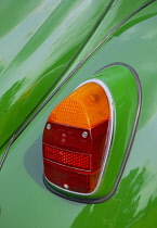 Republic of Ireland, County Roscommon, Strokestown Park House, Vintage car show, Traditional Volkswagen tail light.