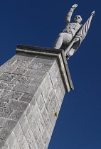 Republic of Ireland, County Sligo, Collooney, Statue of hero Bartholmew Teeling who cleared the way for a Franco-Irish victory by single-handedly disabling an enemy cannon at the Battle of Collooney d...