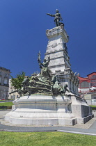 Portugal, Porto, Jardim do Infante Dom Henrique, Statue of Prince Henry the Navigator dating from 1894.
