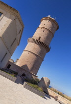 France, Provence, Marseille, Fort Saint Jean, 17th century Tour du Fanal lighthouse, a historic watchtower and lighthouse built in 1644 at the entrance to the Old Port of Marseille as part of Fort Sai...