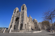 France, Provence, Marseille, Marseille Cathedral or the Cathedral of Sainte Marie Majeure or in English Cathedral of the Major built btween 1852 and 1893.