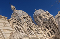 France, Provence, Marseille, Dome of Marseille Cathedral or the Cathedral of Sainte Marie Majeure or in English Cathedral of the Major built btween 1852 and 1893.