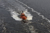 Latvia, Riga, Pilot boat on Daugava River