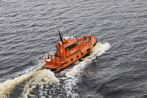 Latvia, Riga, Pilot boat on Daugava River