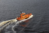 Latvia, Riga, Pilot boat on Daugava River